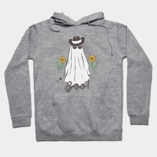 Boo Ghost Cowboy Halloween, Retro halloween Party Gift Hoodie